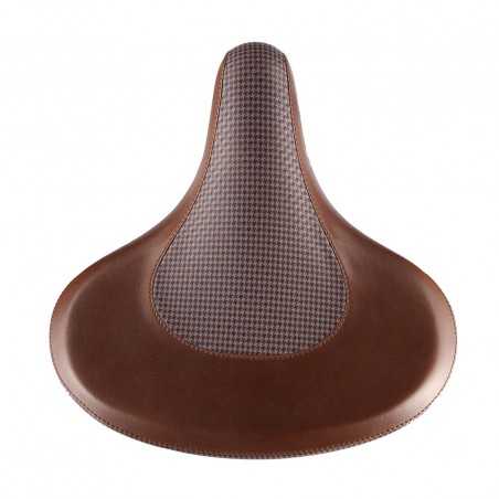 Seat, cruiser with springs velo vl8088 skin brown+cloth