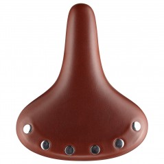 Seat, cruiser with springs velo vl8114 skin brown+rivets