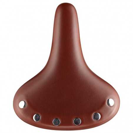 Seat, cruiser with springs velo vl8114 skin brown+rivets