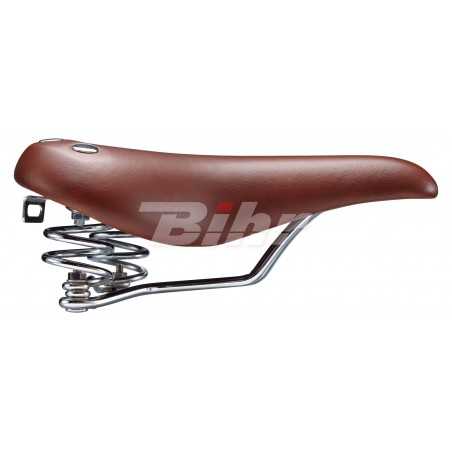 Seat, cruiser with springs velo vl8114 skin brown+rivets