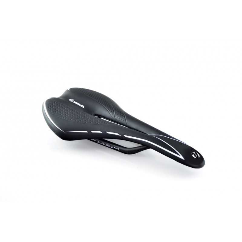 VELO Sillin rail railes fibra carbono Negro Blanco prostatico 150g 270x130mm bic 15516