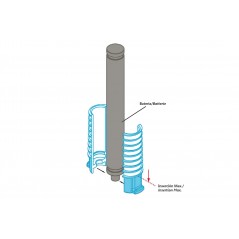MASSI Adaptador para tijas de carbono sillin DI2 49512