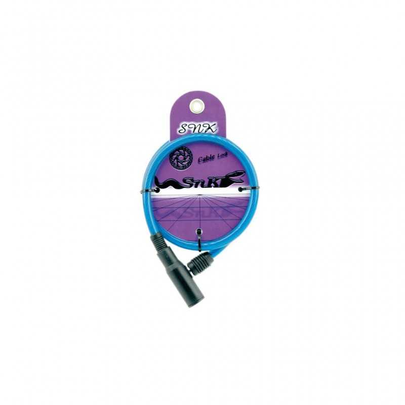Padlock, btt mtb, steel cable, 6mm and 65cm, spiral, bicycle