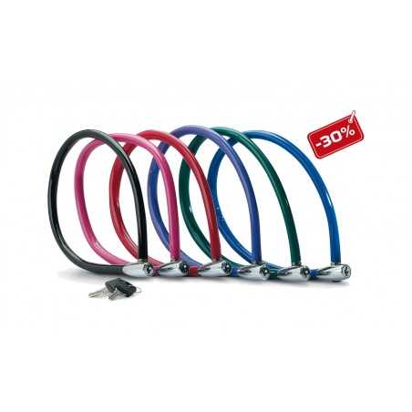 MASTER LOCK Candado antirrobo con llave varios colores 55CMx 6MM 6U 3520190049827