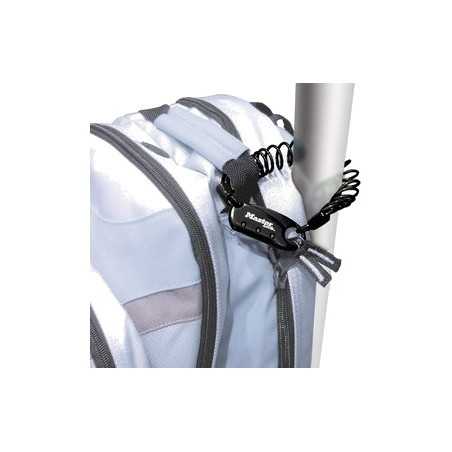 MASTER LOCK Candado antirrobo espiral mosqueton combinacion 90CM 4U 3520190942487