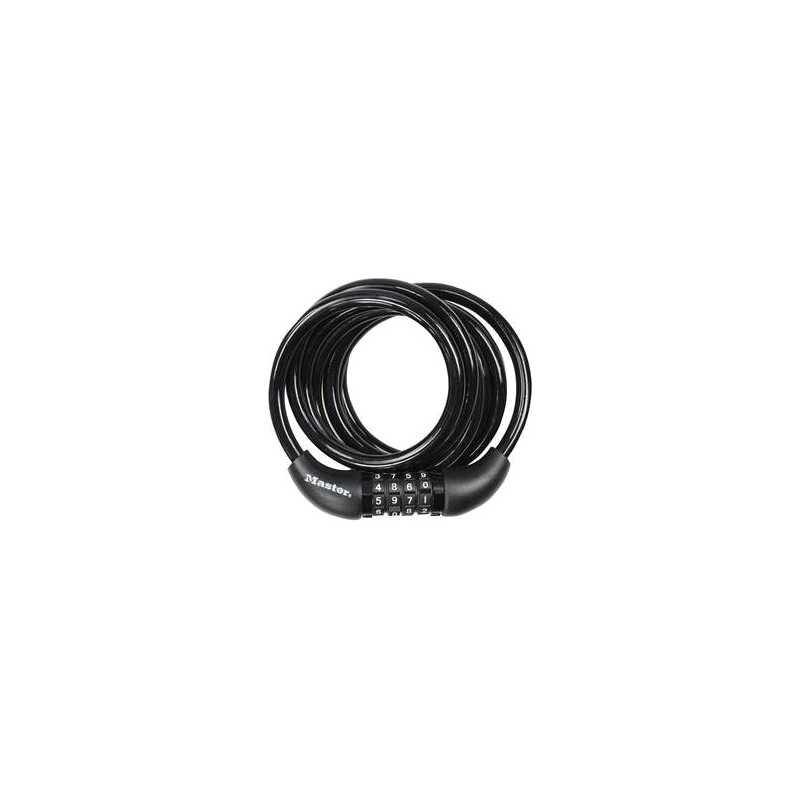 MASTER LOCK Candado en espiral cierre con combinacion 180MMx 8MM 3520190941879