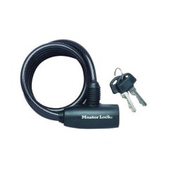MASTER LOCK Candado en espiral cierre con llave 180CMx 8MM 3520190049421