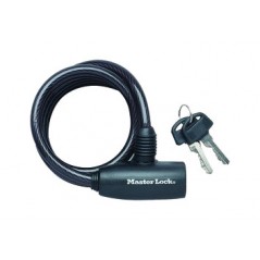 MASTER LOCK Candado en espiral cierre con llave 180CMx 8MM 3520190049421