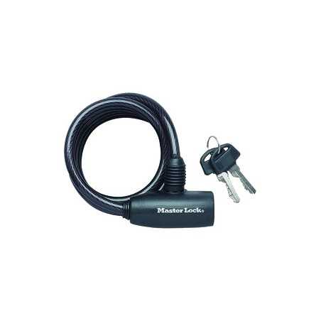 MASTER LOCK Candado en espiral cierre con llave 180CMx 8MM 3520190049421