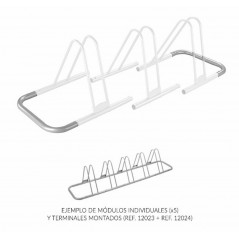 V PARTS Juego de terminales expositor aparcamiento bicicletas para muchas bicis 12024
