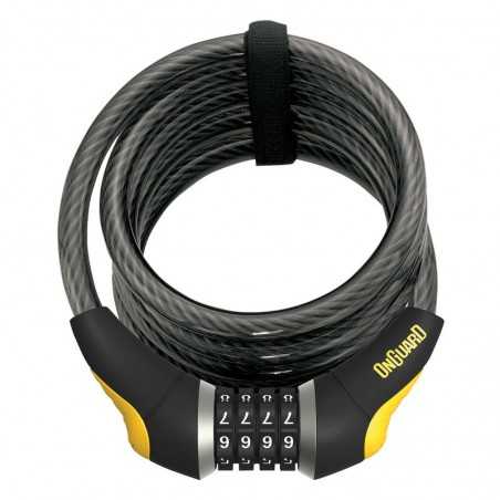 ONGUARD Candado espiral DOBERMAN COMBINACION 185 CM x 12 mm 267007