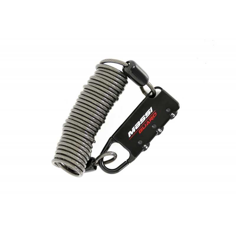 Spiral padlock with combination  LIZARD 3X1800MM