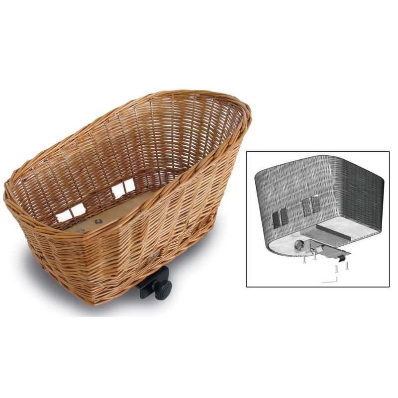 BASIL Cesto para animales de mimbre PASJA 45x35x33 CM 291098
