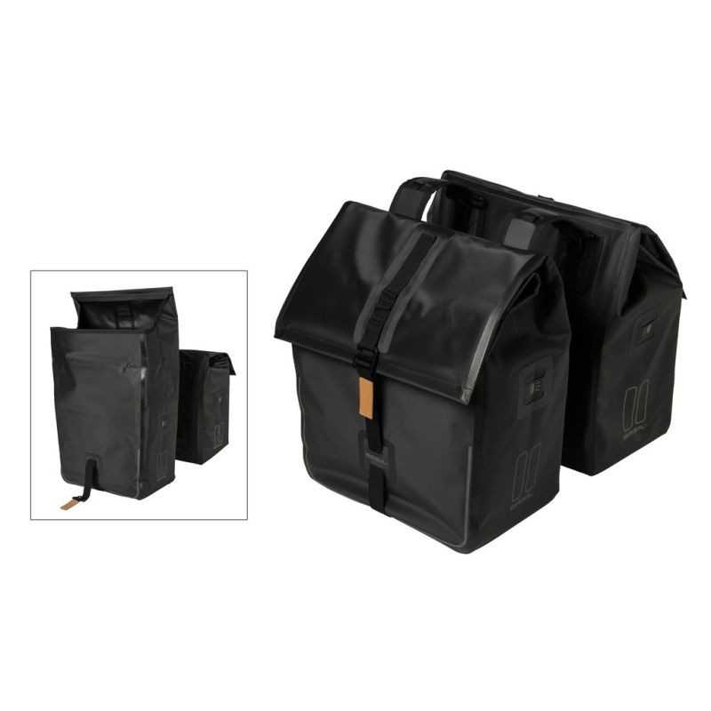 BASIL Alforjas traseras para bici impermeables con cierre de velcro URBAN DRY 50 L(36x17x42) 291011