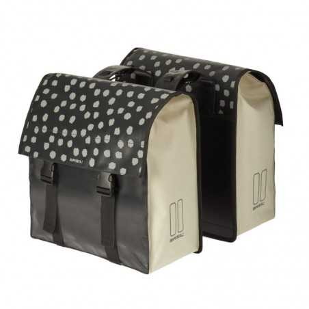 BASIL Waterproof rear bike saddlebags with reflective trims and click closure URBAN LOAD 53 L (41x18x46) 291015VAR