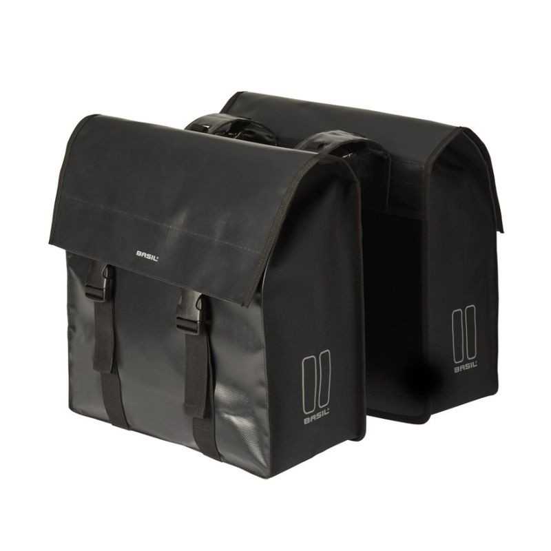 BASIL Alforjas traseras para bici impermeables con adornos reflectantes y cierre de click URBAN LOAD 53 L (41x18x46) 291015VAR
