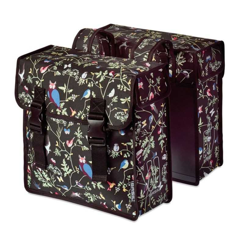 BASIL Alforjas traseras para bici impermeables con motivo reflectante y cierre de click WANDERLUST 35 L (36x14x41) 291019