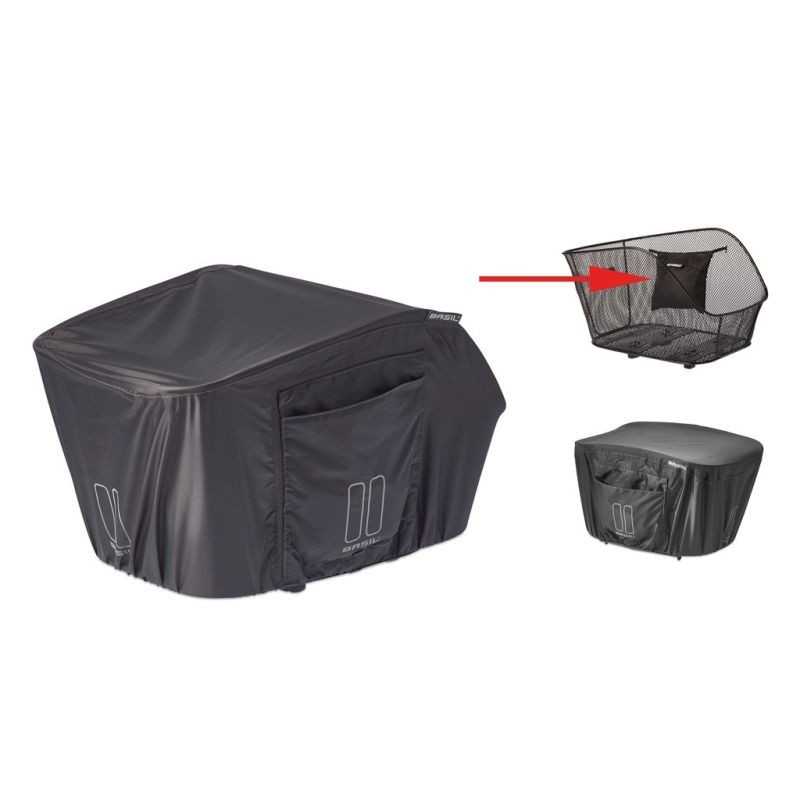 BASIL Waterproof rain cover for basket ICON/BOLD L 291148