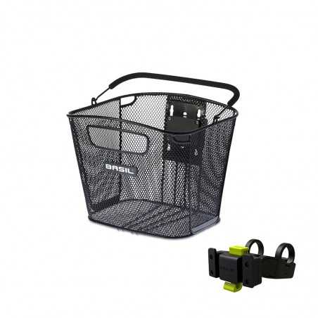 Basket with steel front handle + support  BOLD KF