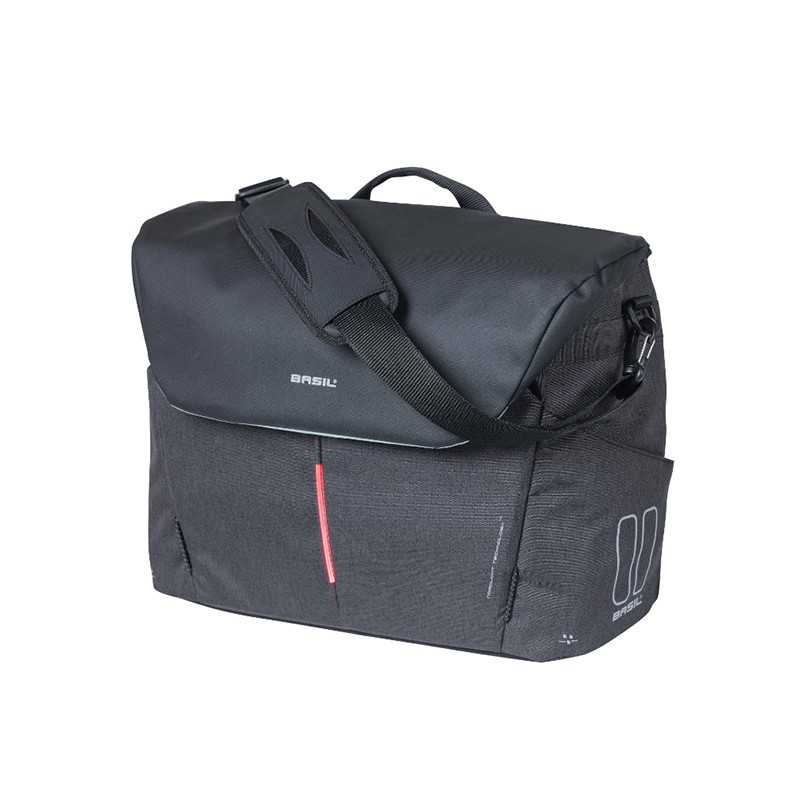 Bike bag with charging port and light  B-SAFE COMMUTER 17 L USB HOOK-ON LED NORD
