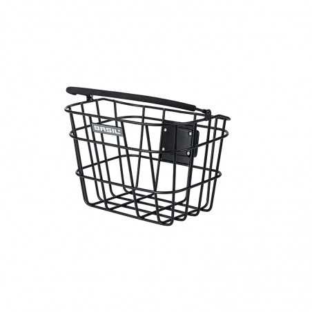 Basket with aluminum front handle + adapter plate  BREMEN BS/KF