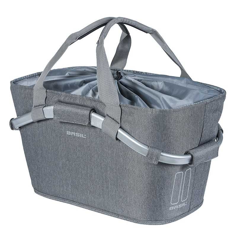 Basket with polyester rear handle + adapter plate  2DAY CARRY MIK