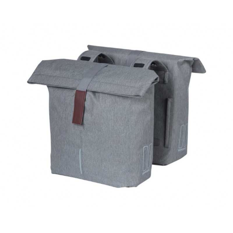 Polyester rear saddlebags for bike with reflective and velcro closure  CITY 28-3
