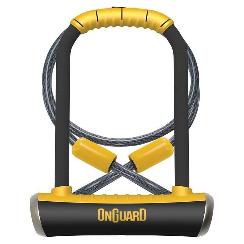 ONGUARD Antirrobo en forma de U con cable y soporte PITBULL MINI DT 8005 115 X 230 Ø14 MM 711928