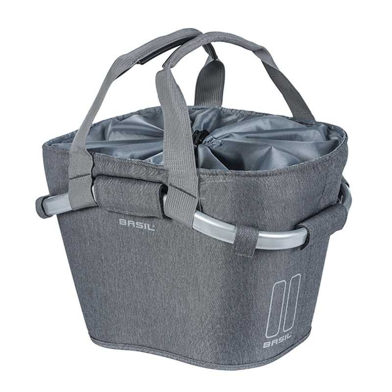 Basket with polyester front handle + adapter plate  2DAY CARRY KF
