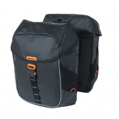 Rear saddlebags for bike with reflective and click closure  MILES TARPAULIN 34 L