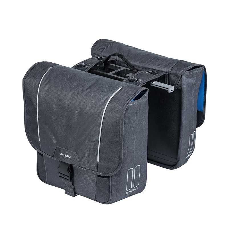 BASIL Alforjas traseras para bici impermeables y reflectantes + placa adaptadora SPORT DESIGN MIK 32 L 291240VAR