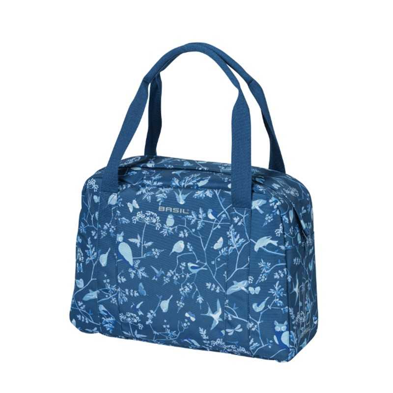 Reflective polyester bike bag with zip closure  WANDERLUST 18L HOOK-ON