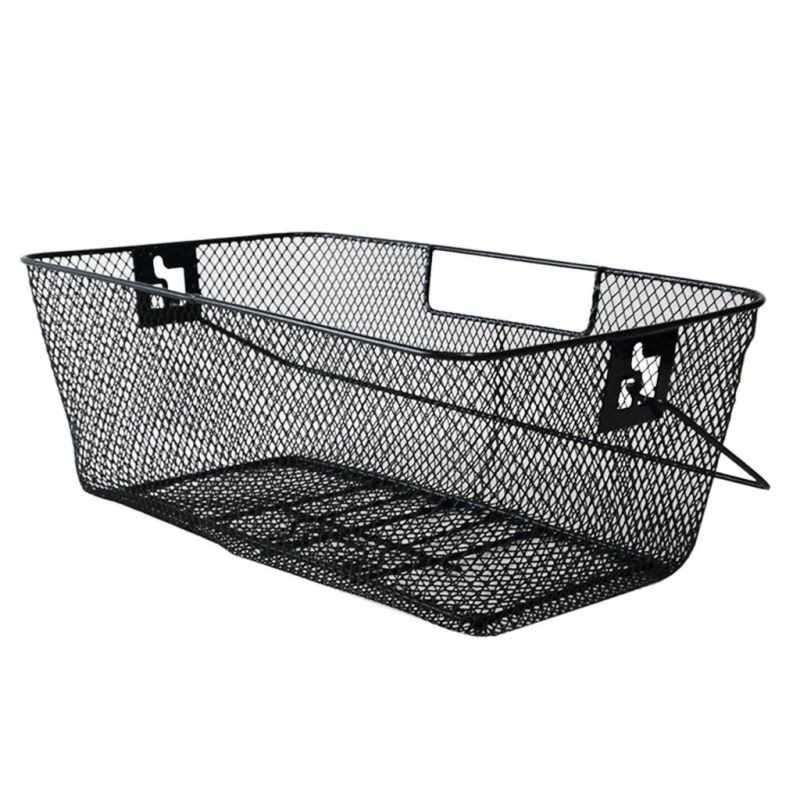 Narrow mesh rear bike basket + hooks  46x27x18 CM PVC