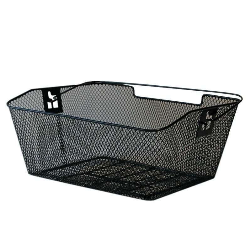 MIJNENPIEPER Cesta trasera para bici de malla apretada + ganchos 39x30x17 CM PVC 701206