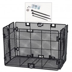 Fixed and collapsible narrow mesh side rear basket  32x18x23