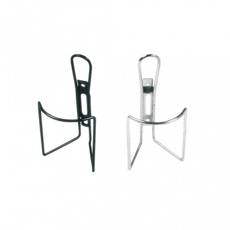V BIKE Portabidón de acero cromado para bicicleta - Uso recomendado en ciudad, infantil y trekking/touring 680
