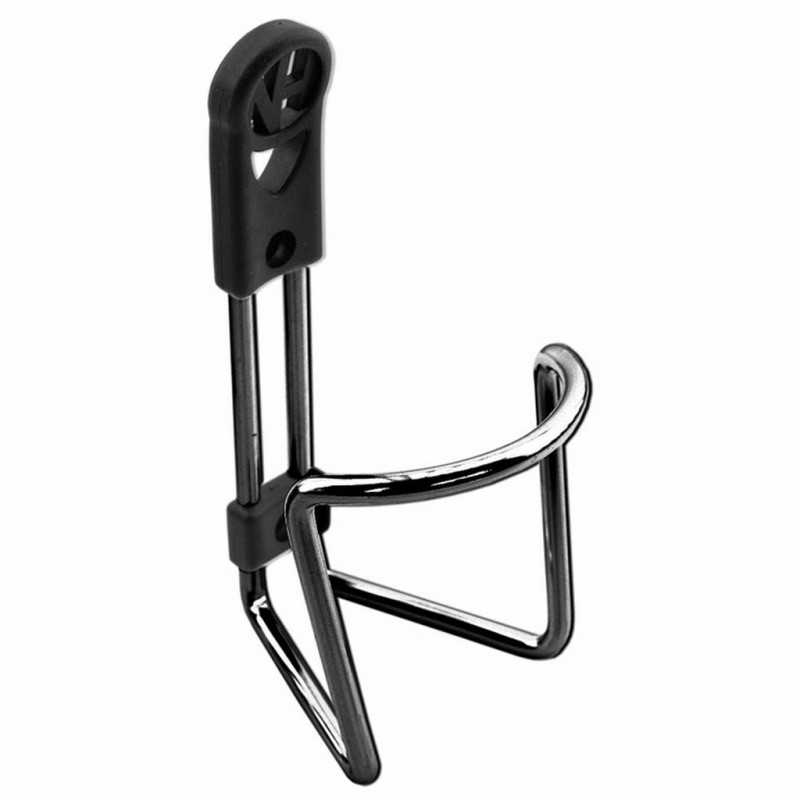 V BIKE Portabidon porta bidon botellin plata Ø6mm SIN TORNILLOS 86