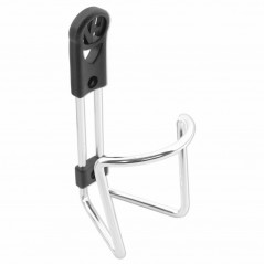 V BIKE Portabidon porta bidon botellin plata Ø6mm SIN TORNILLOS 86