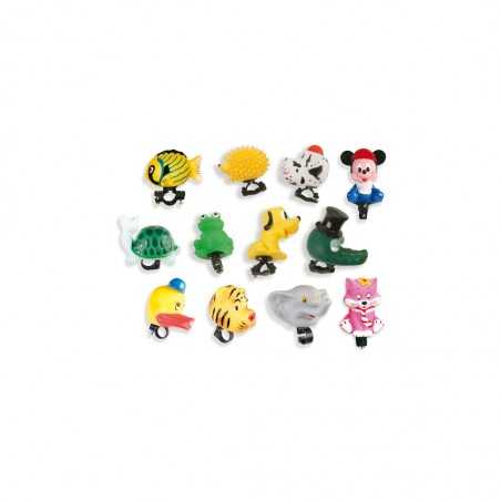 Box of 11 assorted children's speakers of animals bike bicycle 