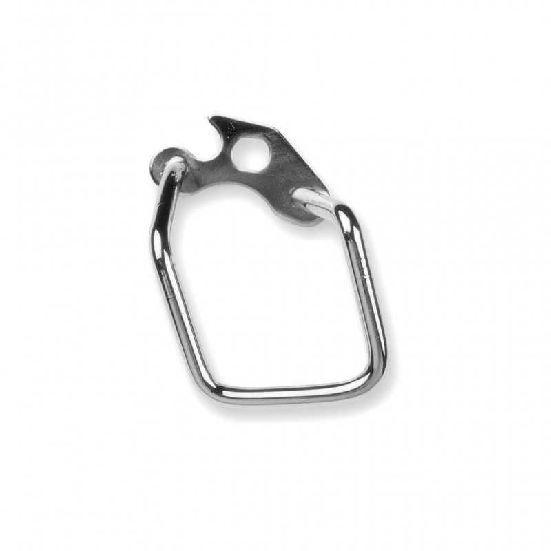 V BIKE Protector de cambio trasero ancho en acero cromado para bicicleta MTB, btt y trekking - Marca 81