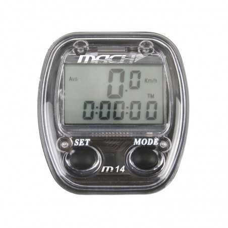 Cyclocomputer, odometer, cable, 14 functions, mach, bicycle