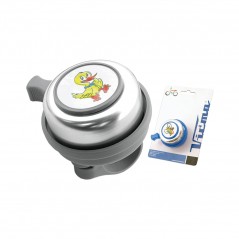 V BIKE Timbre pito claxon bici bicicleta rin-rin clásico de aluminio 45mm en color plata para niños y adultos - 117