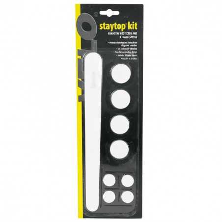 Kit, transparent protectors adhesives frame and sheaths btt mtb bicycle