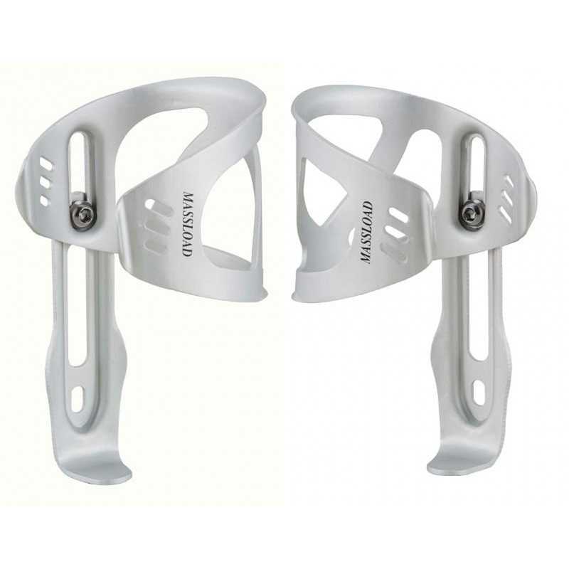 MASSLOAD Portabidon de aluminio reversible para bici - Acceso lateral y ultraligero Marca 15419