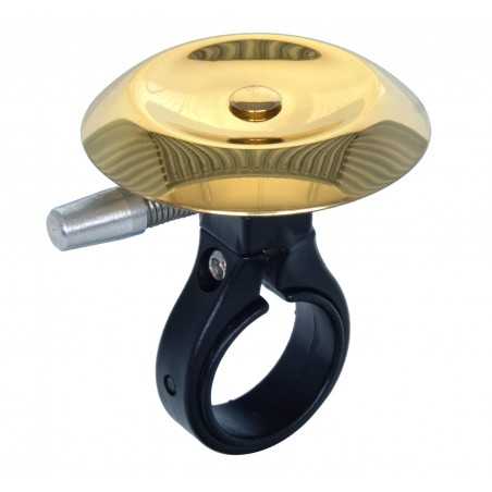 V BIKE Timbre vintage Nuvo N+1 Ø47mm latón dorado para bicicletas urbanas y eléctricas 35566