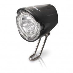XLC Faro luz delanero bicicleta nirosta interruptor CL-D02 LED 20LUX 2500220600