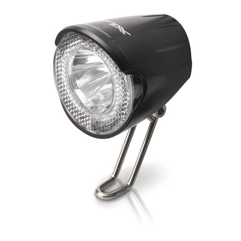 XLC Faro luz delanero bicicleta nirosta interruptor CL-D02 LED 20LUX 2500220600
