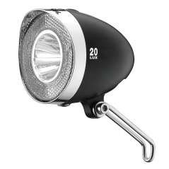 XLC Faro luz delanero bicicleta nirosta interruptor con soporte 4 pila LED CL-F20 20LUX 25002210VAR