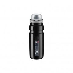 ELITE Bidón Botellín FLY MTB LOGO de - Tapón con Válvula Push-Pull, Tecnología Grosor Variable y Capacidad 750 ML 708095VAR