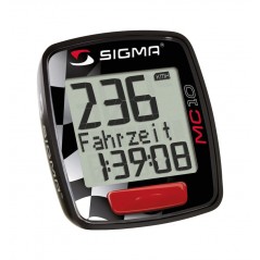 SIGMA Cuentakilometros para motos MC 10 | Funciones de Velocidad, Distancia y Tiempo Fácil instalar usar Marca 325051
